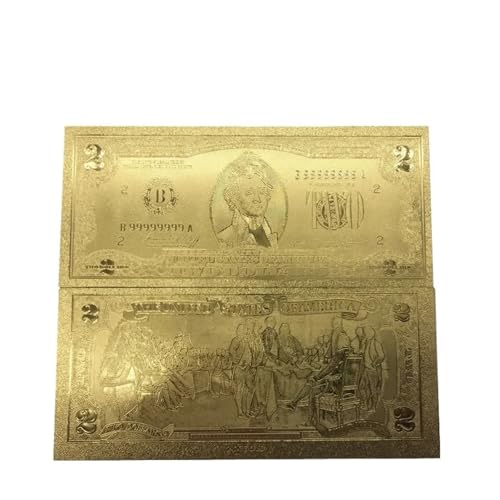 Aqxyvfr nrhnrhh 10 Teile/los Sammeln 100000 USD Dollar 24 Karat Vergoldete Banknote Bill Welt Papiergeld Goldfolie Sammlungen Kunst Kreatives Geschenk(2) von Aqxyvfr