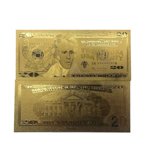 Aqxyvfr nrhnrhh 10 Teile/los Sammeln 100000 USD Dollar 24 Karat Vergoldete Banknote Bill Welt Papiergeld Goldfolie Sammlungen Kunst Kreatives Geschenk(20) von Aqxyvfr