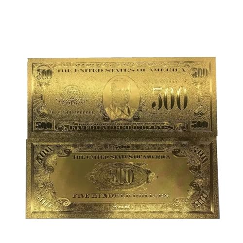 Aqxyvfr nrhnrhh 10 Teile/los Sammeln 100000 USD Dollar 24 Karat Vergoldete Banknote Bill Welt Papiergeld Goldfolie Sammlungen Kunst Kreatives Geschenk(500) von Aqxyvfr