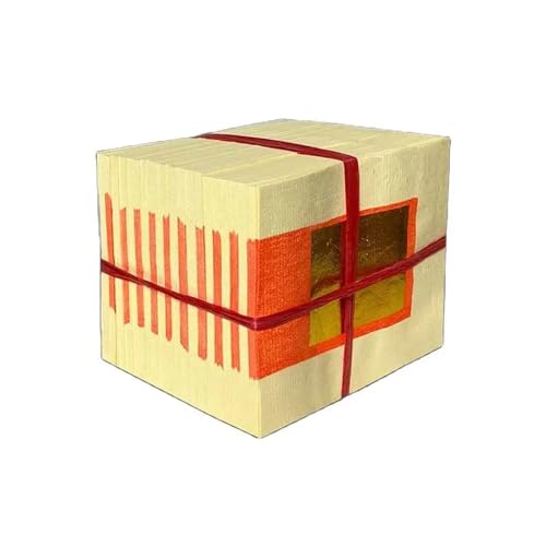 Aqxyvfr nrhnrhh 1000pc Hell Money Gold Ingot to Burn Paper Chinese Joss Paper Burning Sacrifice Articles Memorial Gold Paper Ancestor Money(13x12cm) von Aqxyvfr