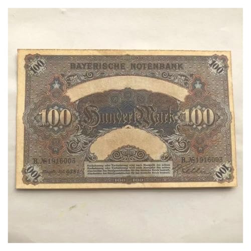 Aqxyvfr nrhnrhh 1900 Europäische Russland-Banknoten for Sammeln, russische 100-Rubel-Papierscheine, alte antike Antiquitäten, Heimdekoration, Geschenke, Euro(5pcs Set) von Aqxyvfr