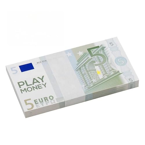 Aqxyvfr nrhnrhh 500 Stück Simulation Euro-Währung Banknoten Requisiten Festival Papiergeld Neuer Nennwert Prop Spiel Banknote Heimdekoration(500PCS Style A) von Aqxyvfr