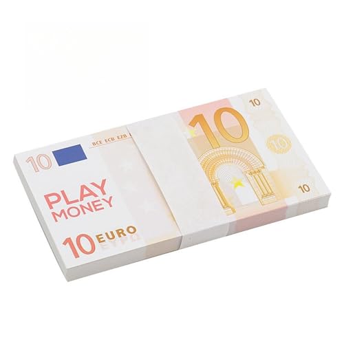 Aqxyvfr nrhnrhh 500 Stück Simulation Euro-Währung Banknoten Requisiten Festival Papiergeld Neuer Nennwert Prop Spiel Banknote Heimdekoration(500PCS Style B) von Aqxyvfr