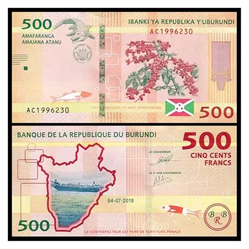 Aqxyvfr nrhnrhh Afghanistan 500 Afghani altes Papiergeld 1991 Banknoten Banknote Rechnung Nicht im Umlauf(Burundi) von Aqxyvfr