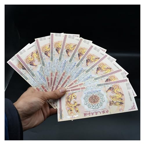 Aqxyvfr nrhnrhh Chinesische Rote Drachen Banknoten Papier Geld Hundert Trillionen Notizen Sammlung Drachen Jahr Gedenk Coupon von Aqxyvfr