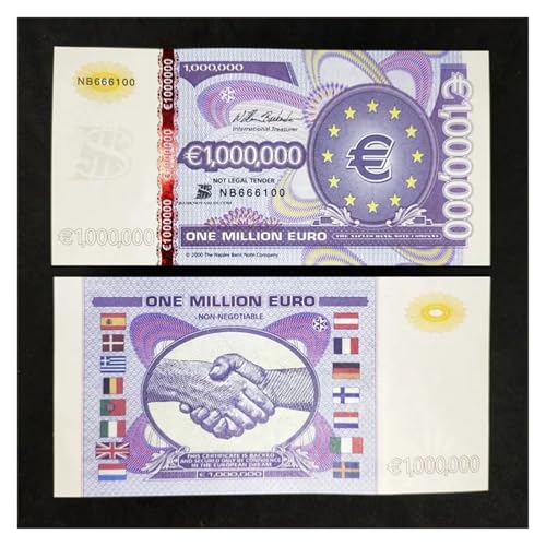 Aqxyvfr nrhnrhh Eine Million Europa-Banknoten, Nicht-Währungs-Euros, Scheine, Sammlerstück, Sternzeichen-Papiergeld(A) von Aqxyvfr