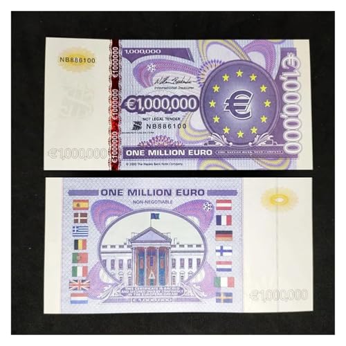 Aqxyvfr nrhnrhh Eine Million Europa-Banknoten, Nicht-Währungs-Euros, Scheine, Sammlerstück, Sternzeichen-Papiergeld(B) von Aqxyvfr