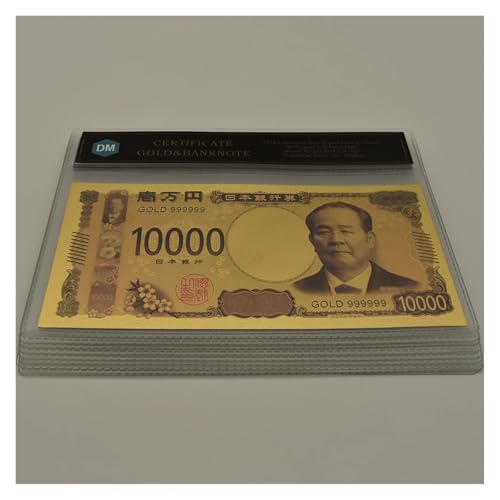 Aqxyvfr nrhnrhh Geld Goldfolie Banknoten 7 Arten Papiergeld Super Par Wert gefälschte Geld Sammlung Geschenk(10pcs Bag set-03) von Aqxyvfr