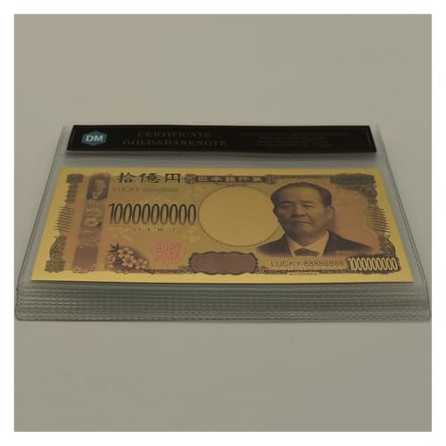 Aqxyvfr nrhnrhh Geld Goldfolie Banknoten 7 Arten Papiergeld Super Par Wert gefälschte Geld Sammlung Geschenk(10pcs Bag set-04) von Aqxyvfr