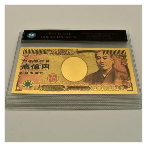 Aqxyvfr nrhnrhh Geld Goldfolie Banknoten 7 Arten Papiergeld Super Par Wert gefälschte Geld Sammlung Geschenk(10pcs Bag set-07) von Aqxyvfr