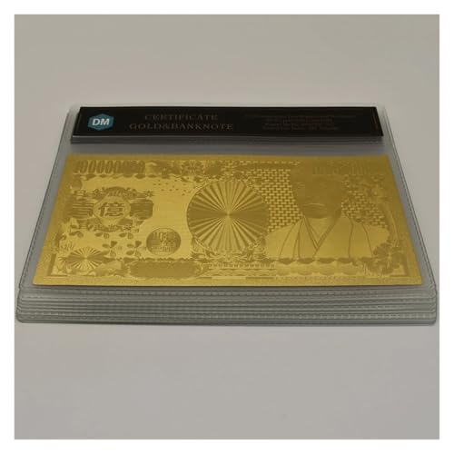 Aqxyvfr nrhnrhh Geld Goldfolie Banknoten 7 Arten Papiergeld Super Par Wert gefälschte Geld Sammlung Geschenk(10pcs Bag set-08) von Aqxyvfr