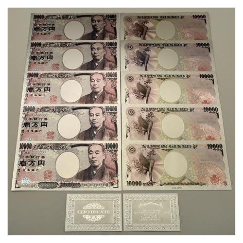 Aqxyvfr nrhnrhh Geld Goldfolie Banknoten 7 Arten Papiergeld Super Par Wert gefälschte Geld Sammlung Geschenk(10pcs set-05) von Aqxyvfr