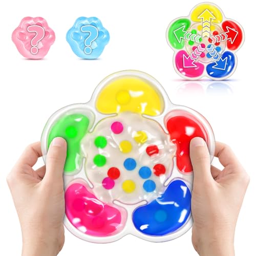 Aragallant Farbsortierspielzeug, Sensorisches Spielzeug, Anti Stress Spielzeug, Gelgefüllte sensorische Spielzeuge für Kinder, Squeezable Fidget Spiel für ADHS und Autismus von Aragallant