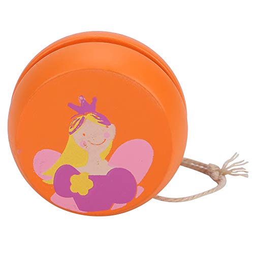 Cartoon Holz Yoyo Ball Spielzeug, Farbenfrohes Gestrichenes Design, Bildungsspielzeug für für , Sicher und Material (Orange Prinzessin) von Aramox