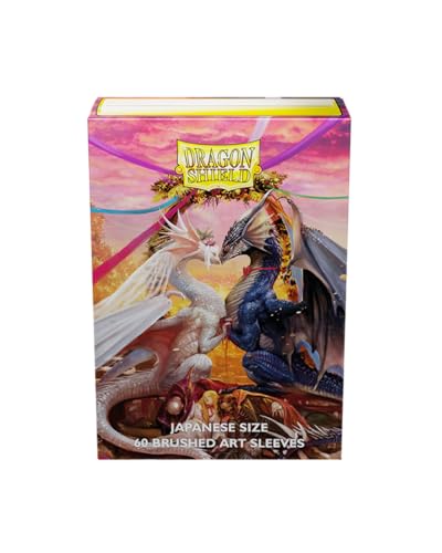 Arcane Tinmen Dragon Shield Japanese Size Brushed Art Sleeves - Valentine Dragon 2023 (60 Sleeves) von Arcane Tinmen