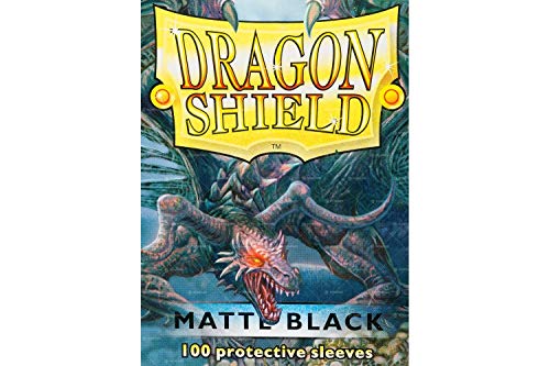 Dragon Shield 11002 Matte Standard Size Sleeves 100pk-Black von Dragon Shield