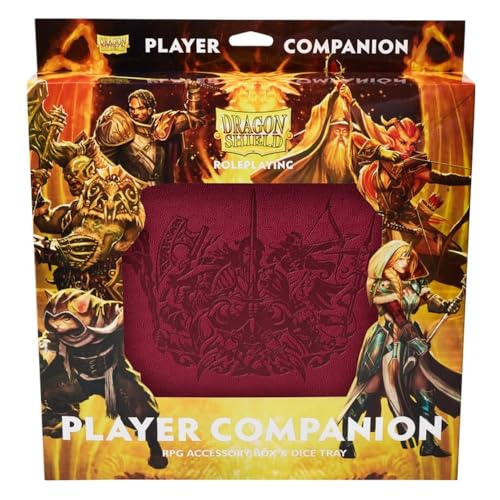 Arcane Tinmen Dragon Shield RPG: Player Companion: Box & Dice Tray: Blood Red AT-50014, Einfarbig, Mehrfarbig von Dragon Shield