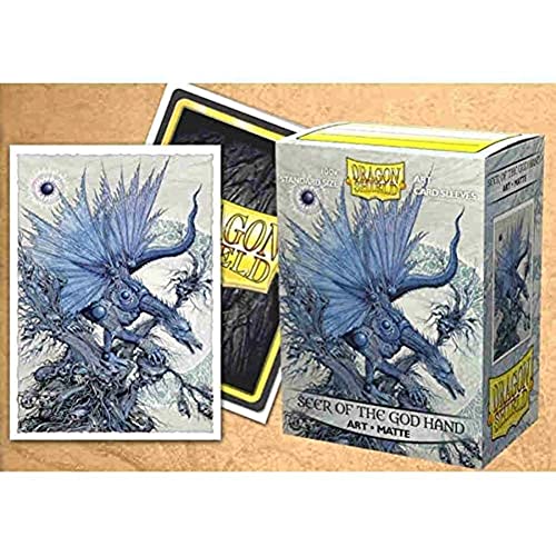 Arcane Tinmen ApS ART12038 Dragon Shield: Art Sleeves Matte Classic – Seer of The God Hand (100), Multicoloured von Arcane Tinmen