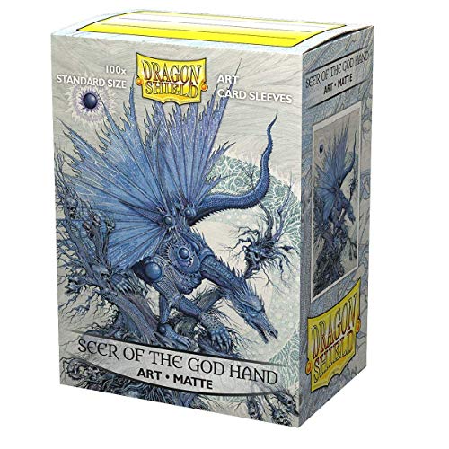 Arcane Tinmen ApS ART12038 Dragon Shield: Art Sleeves Matte Classic – Seer of The God Hand (100), Multicoloured von Arcane Tinmen