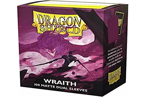 Arcane Tinmen ApS ART15056 Sleeves: Dragon Shield Alaric: Chaos (Purple) Matte – Dual Wraith (100) von Arcane Tinmen