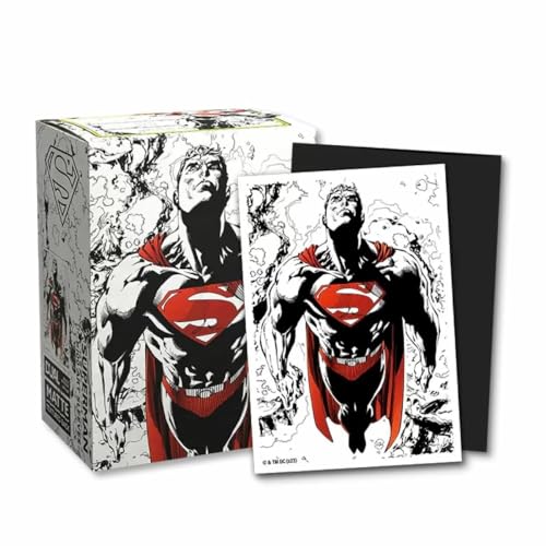 Arcane Tinmen ApS ART16076 Dragon Shield: Dual Art – Superman Core (Red/White) (100) von Dragon Shield