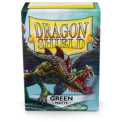 Arcane Tinmen Dragon Shield Standard Sleeves - Matte Green (100 Sleeves) von Arcane Tinmen