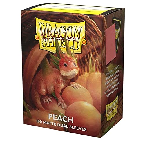 Dragon Shield Standard Matte Dual Sleeves - Peach Piip (100 Sleeves) von Dragon Shield