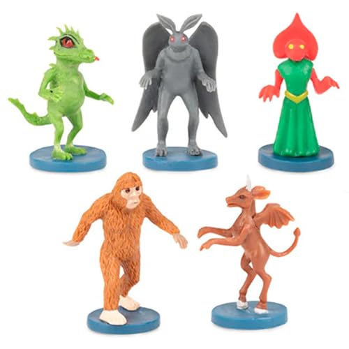 Archie McPhee Corral of Cryptids Gag Gift - USA Monster Set w/Bigfoot, Mothman & More - Funny Stocking Stuffer for Cryptid Lovers & Fans of American Folklore von Archie McPhee