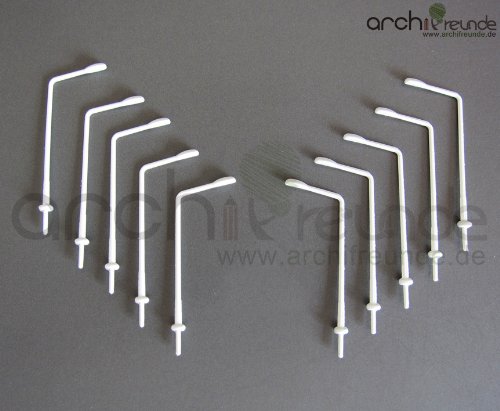 10 x schöne Modell Moderne Straßenlampe 3,5cm für Modellbau 1:500 von Archifreunde