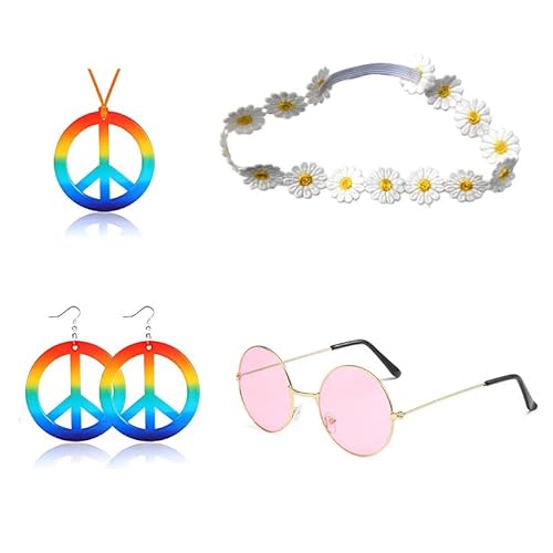 Arclhladin Hippie Kostüm Damen Accessoires Set von Arclhladin