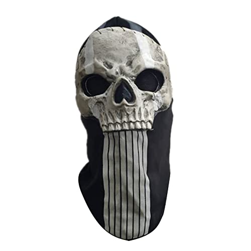 Yapailang Maske, Halloween-Totenkopfmaske, Horror-Kopfbedeckung, dekoratives Ornament, Basteln für Make-up, Bühnenauftritte, Party-Requisiten von Arecobticy