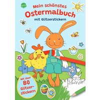 ARENA 3-401-72032-5 Reimers, Mein schönstes Oster-Malbuch mit Glitzertickern von Arena