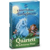 Arena Verlag - Kleines Einhorn Funkelstern – Quartett & Schwarzer Peter von Arena Verlag