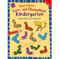 Mein bunter Lern- und Übungsblock Kindergarten. Bilderrätsel und Zählspiele von Arena