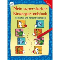 Mein superstarker Kindergartenblock. Suchrätsel und Konzentrationsspiele von Arena