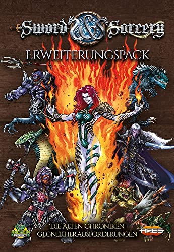 Ares Games, Sword & Sorcery: Die Alten Chroniken – Gegnerherausforderungen, Erweiterung, Expertenspiel, Dungeon Crawler, 1-5 Spieler, Ab 13+ Jahren, 30 Minuten je Spieler, Deutsch von Asmodee