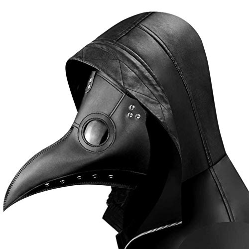 Arespark Halloween Schnabelmaske, Mittelalter Pest Doktor Maske, Steampunk Maske für Erwachsene, Vogel Schnabelmaske für Masquerade, Halloween, Cosplay, Karneval, Raben Maske von Arespark