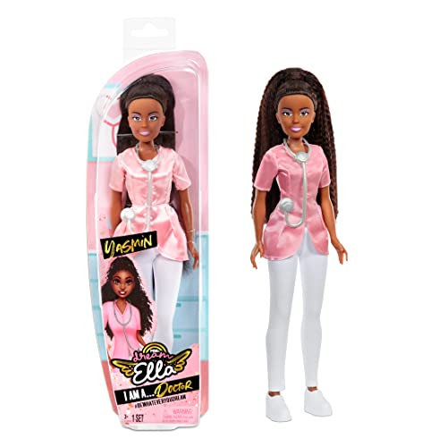 MGA's Dream Ella I AM Modepuppe - Ärztin - 29 cm große Modepuppe mit Stethoskop - Inklusive Arztkittel und Schuhe, für Kinder ab 3 Jahren, Yasmin von MGA Entertainment