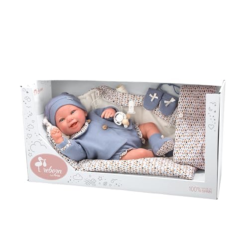 ARIAS Puppe Reborn 45 cm Daniel C/Schlafsack von Arias