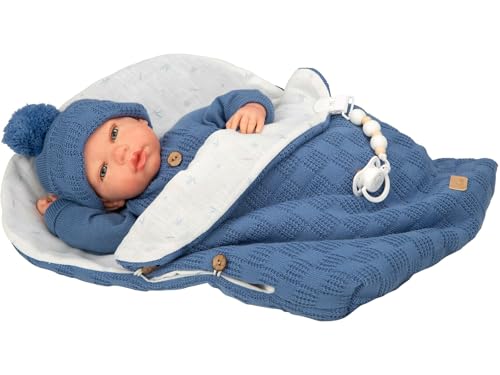 ARIAS -Reborn ARI98181 - Realistisches Baby mit blauer Kleidung, inklusive Schlafsack, Schnuller, Windel, Familienbuch, Echtheitszertifikat. Gewicht eines echten Babys. Spielzeug für Kinder ab 3 ARIAS -Reborn ARI98181 - Realistisches Baby mit blauer Kleidung, inklusive Schlafsack, Schnuller, Windel, Familienbuch, Echtheitszertifikat. Gewicht eines echten Babys. Spielzeug für Kinder ab 3 von Arias