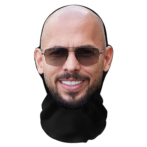 Aristo Solutions Realistische Andrew Tate 3D-Druck Vollgesichtsmaske – Atmungsaktiv, leicht & bequem, ideal für Cosplay, Partys, Halloween, Karnveal & Events Top-G von Aristo Solutions