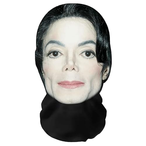 Aristo Solutions Realistische Michael Jackson 3D-Druck Vollgesichtsmaske – Atmungsaktiv, leicht & bequem, ideal für Cosplay, Partys, Halloween, Karnveal & Events King of Pop von Aristo Solutions