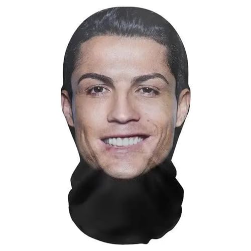 Realistische Cristiano Ronaldo 3D-Druck Vollgesichtsmaske – Atmungsaktiv, leicht & bequem, ideal für Cosplay, Partys, Halloween, Karnveal & Events von Aristo Solutions