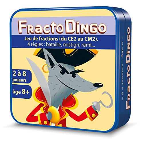 Asmodee CGFRAC01 Aritma | Fractodingo CE2-CM2 | Gesellschaftsspiel | Lernkartenspiel | ab 8 Jahren | 2-8 Spieler | 10 bis 15 Minuten, Gelb, Blau, Rot, Grün von Asmodee