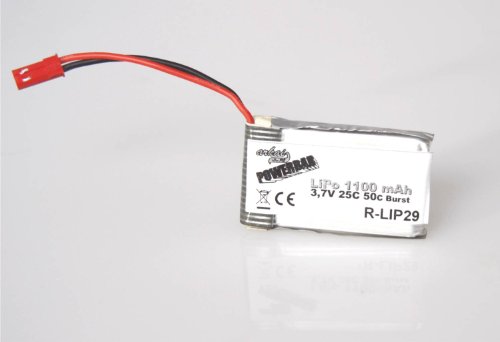 Powerbar Lipo Akku - 1100 mAh - 3,7V - 1S - 25C/50C geeignet für SAL,DLG u. HLG-Flieger von Arkai