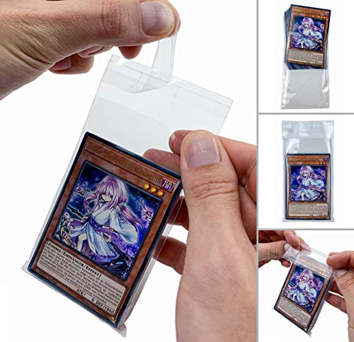 Arkero-G® 100 Team Bags 70 x 110mm Resealable Card Sleeves - wiederverschließbare Karten-Hüllen speziell für Yu-Gi-Oh! Small Sammel-Karten von Arkero-G