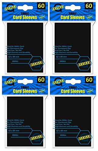 Arkero-G® 4X 60 Classic Schwarz/Black | Deck Sleeves YuGiOh Karten Hüllen von Arkero-G