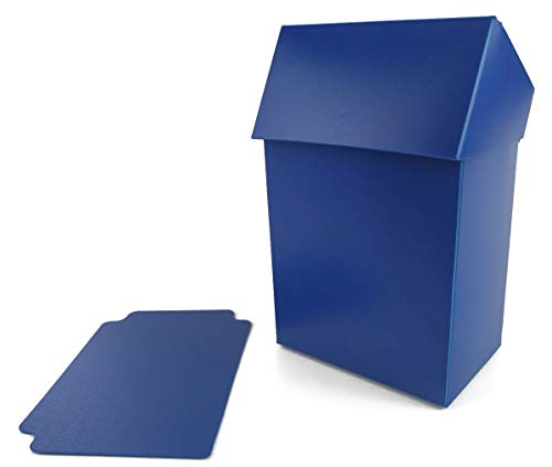 Arkero-G® 80+ Deck Box - Blau/Blue - für über 100 Karten Sammelkarten Case inkl. Kartentrenner von Arkero-G