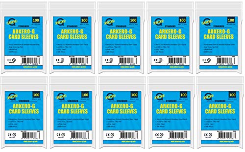 Arkero-G 1000 Soft Sleeves Standard - 1000 durchsichtige Kartenhüllen z.B. für MTG Magic, Pokemon, Match Attax TCG Karten Arkero-G 1000 Soft Sleeves Standard - 1000 durchsichtige Kartenhüllen z.B. für MTG Magic, Pokemon, Match Attax TCG Karten von Arkero-G