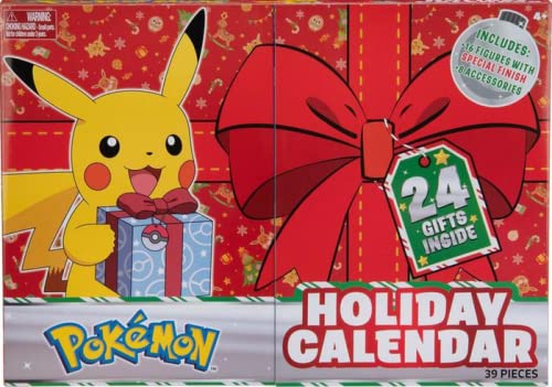 Arkero-G Kompatibel für Pokemon Figuren Adventskalender 2021-16 PKM Figuren 5cm & 8 Weihnachtszubehör Artikel - Weihnachts-Kalender NEU & OVP von Arkero-G